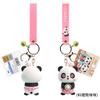 Llavero de Panda de Moda Lindo Dibujo Animado Muñeco de Pvc Colgante para Bolso Llavero para Llave de Coche Regalo Venta al por Mayor Juguete de Moda