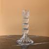 Castiçal de cristal vintage exclusivo transfronteiriço, vidro romântico à luz de velas, jantar, casamento, adereços para fotos, estilo INS