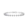 Mecanismo de Cierre Cadena Pulsera de Plata S925 Fila Única Circonita Diamante Artificial Pulsera Venta Directa de Fábrica