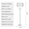 Luminária de Chão com Pena de Celebridade da Internet da Amazon Luminária de Atmosfera para Sala de Estar Decoração de Mesa de Cabeceira Luminária de Chão Vertical com Franja de Cristal