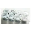 Caja de Herramientas con Tornillos Mini Caja Pequeña con Compartimentos Transparente para Piezas Pequeñas Caja Organizadora de Doble Capa Componentes Electrónicos Ferretería