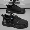 Zapatos de Otoño Patentados para Hombre Nuevos Zapatos de Trabajo Transpirables Zapatos Blancos Versátiles de Moda para Hombre Tenis Casuales de Suela Gruesa para Hombre