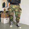 Nuevos pantalones de camuflaje táctico multifuncionales con bolsillos grandes para hombre, pantalones holgados de marca de moda para exteriores, pantalones harén casuales con tobillos atados