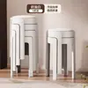 Bancos de Plástico para Uso Doméstico, Apilables, Redondos con Cubierta Suave, Lujo Ligero, Sensación de Gama Alta, Engrosados, Adecuados para Sala de Estar, Mesa de Comedor, Sillas de Repuesto