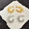 Pendientes Franceses de Nicho de Alta Gama para Mujer, Pendientes de Sol de Estilo Medieval, Moda Europea y Americana, Personalidad, Pendientes Versátiles, Pendientes Retro Elegantes