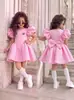 Vestido de Princesa para Niña 26 Elegante de Alta Gama para Niñas Dama de Honor Bebé Capa de Aire Vestido de Cumpleaños de Noche Venta al por Mayor