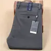 Pantalones casuales de grosor medio para Otoño e Invierno para hombre de algodón elástico rectos ajustados lavados pantalones de vestir para hombre pantalones caqui de lujo