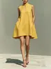 Nuevo Vestido de Verano Estilo Europeo y Americano, Lino sin Mangas, 2026 Sitio Independiente Transfronterizo Europeo y Americano Amazon Más Vendido Hebilla de Mariposa
