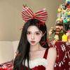 Diadema Navideña de Oso Lindo Tocado Lazo Rojo Atmósfera Femenina Vestido Festivo Foto Cos Accesorios para el Cabello