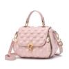 Bolsa Balde para Mulheres 2025 Novo Estilo Fio Bordado Simples Bolsa Elegante para Mães Estilo K Grande Capacidade Tiracolo Transversal