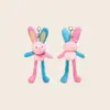 Original Novo Rosa Dopamina Azul Coelho Pelúcia Boneca Pingente Fofo Divertido Surpresa Pequeno Presente Atacado
