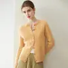 Suéter 100% cachemira pura para mujer, cuello redondo, tejido de trenzas, cárdigan grueso, jersey, capa base, corte holgado, abrigo de estilo nuevo