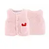 Chaleco de Terciopelo para Bebé Otoño e Invierno para Niños y Niñas Chaleco de Imitación Cachemir Corazón para Bebés Chaleco Grueso Cálido para Niños