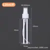 Botella Atomizadora Pequeña de Plástico Transparente para Mascotas 30ml 50ml 100ml Botella Atomizadora Botella Rellenable para Maquillaje Perfume