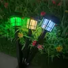 Luzes de jardim solares transfronteiriças luzes solares externas à prova d'água luzes de inserção no solo iluminação de jardim e pátio luzes de gramado atacado