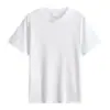 Procesamiento y Personalización de Camisetas de Algodón Peinado de 180g, Camisas Publicitarias Holgadas de Cuello Redondo, Camisas Culturales, Personalizables con Imágenes y Logos Imprimibles