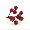 Transfronterizo Nuevo 19 Hojas Imitación Arce Espuma Rojo Navidad Baya Traje DIY Guirnalda de Navidad Ramo Accesorios