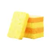 Esponja Amarilla para Lavar Platos, Esponja de Limpieza Multiusos para Vidrio y Azulejos, Esponja de Pulpa de Madera Natural para Fregar Ollas y Eliminar Manchas