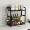 Estante de Almacenamiento de Especias para Cocina Mostrador Multicapa Estrecho Pequeño Botella Tarro de Condimentos Estante de Almacenamiento Universal sin Perforaciones