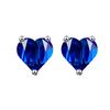 Amazon moda jóias em forma de coração brincos de zircão atacado amor coreano brincos amor brincos de cristal