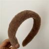 Tiara de Pelúcia Colorida, Estilo Menina Doce para Sair, Combinada com Presilhas de Cabelo, Tiara de Tecido da Moda, Liquidação de Inverno