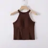Procesando Explosiones de Primavera Otoño Verano Chaleco para Mujer con Almohadilla en el Pecho Sin Mangas Chaleco Deportivo Camisola Base Versátil