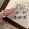 Collar de Clavícula con Colgante de Calabaza Morada Cielo Estrellado Imitación Jade de Vidrio Nuevo de Xiaohongshu Nicho Alto Grado Temperamento Venta al por Mayor