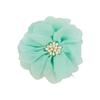 Flor de Chifón Hecha a Mano de 7.5cm con Centro de Flor Tocado Flor para Falda Zapato Accesorios DIY Flor Colgante para Mascotas Punto Venta al por Mayor