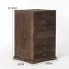 Caja de Pastel de Té Pu'er Bandeja de Té Cajón Tipo Gabinete de Té Caja de Embalaje Universal Caja de Regalo Caja de Pastel de Té Blanco Caja de Embalaje de Almacenamiento de Madera Maciza