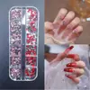 Accesorios para Uñas Mini Diamantes de Imitación para Uñas Diamantes de Imitación Irregulares de Colores con Parte Posterior Plana Color Blanco Rosa Champán Decoraciones Súper Brillantes para Uñas
