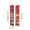 Decorações populares transfronteiriças de Papai Noel e boneco de neve para atmosfera de festa festiva e suprimentos para arranjo de cena externa