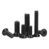 En Stock Tornillos de Acero al Carbono Pavonado Negro Km de Cabeza Avellanada Phillips M1-M6 Tornillos de Cabeza Plana Phillips Gb819
