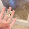 Pendientes vintage de plata 925 con forma de aguja, estilo coreano, 2023, con corona, ojos de amor y cara redonda, para mujer.