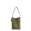 Bolsa de camurça estilo coreano, grande capacidade, design trançado, retrô e luxuosa, adequada para uso diário, trabalho e como uma bolsa de ombro estilosa