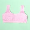 Ropa interior de correr para mujer para exteriores, chaleco pequeño para período de desarrollo, pecho envuelto, transpirable, anti-golpes, estampado lindo para estudiantes en primavera y verano