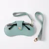 Bolsa para Gafas con Cordón, Bolsa Portátil para Guardar Gafas, Estuche Sencillo de Cuero para Gafas, Funda Protectora, Personalizable