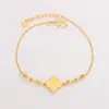 Pulseira de Prata Esterlina S925 Nova Moda Colmeia da Sorte Trevo de Quatro Folhas para Mulheres Processo CNC Pulseira de Trevo de Quatro Folhas Brilhante