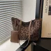 Bolso de Moda Europeo y Americano Estampado de Leopardo Otoño 2025 Nuevo Estilo Casual Madre e Hija Bolso de Hombro Bolso Tote de Gran Capacidad para Ir al Trabajo