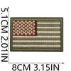 Día Aullador Parche de Tela Bordado Bandera Americana Parche de Moral para Aficionados Militares Parche para Chaqueta Vestido Etiqueta Bordada de Piloto Planchado
