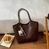 Bolsa Simples de Ombro para o Dia a Dia Nova 2026 Bolsa de Mão Casual Retrô Bolsa Tote Grande Capacidade Feminina para Compras