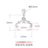 Acessórios de fivela de pingente de talão redondo Fivela de pingente de pérola de luxo japonesa e coreana diy incrustada cera de abelha âmbar fivela de ouro 18K