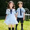 Uniformes de Jardim de Infância, Roupas de Verão para Fotos de Formatura, 61 Trajes de Performance Estilo Faculdade, Conjuntos de Uniformes de Verão para Alunos do Ensino Fundamental