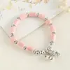 Pulsera Minimalista de Cerámica con Nudos de Bambú para Mujer, Joyería Versátil de Nicho, Mejor Regalo para Amigos Estudiantes, Pulsera de Cuentas al por Mayor