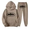 Sudadera con Estampado de Patrón de Prisión Demoníaca Clint419 Europeo y Americano Conjunto de Forro Polar para Hombre Venta al por Mayor Suelto Estilo Nuevo