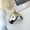 Bolsa de Mano de Celebridad de Internet 2024 Serie Panda Femenina Bolso de Mano a Juego Estudiante Moda Versión Coreana Nueva Bolsa Tejida
