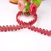 Venta al por mayor en Guangzhou 0.8 Encaje de Colores, Accesorios para Ropa, Encaje con Hilo Dorado y Plateado para Cortinas, Encaje Dorado Ondulado