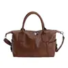 Bolso Tote de Cuero Suave de Gran Capacidad 2025 Otoño Bolso de Hombro para Viajes Diarios Bolso Cruzado Casual Retro Bolso Cruzado para Mujer