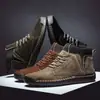 Nuevos Zapatos Casuales de Caña Alta para Hombre para Otoño e Invierno, Zapatos Tipo Calcetín Cálidos de Estilo Británico Retro, Botines para Hombre