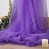 Cortina de gasa boda gasa decoración de escena de fiesta de boda al aire libre fondo arco de boda cortina de silla gasa