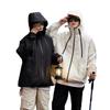 Chaqueta de Fuente de Fábrica Primavera y Otoño Cortavientos e Impermeable Ropa de Viaje para Montañismo Chaqueta para Acampar al Aire Libre Pesca Chaqueta con Capucha